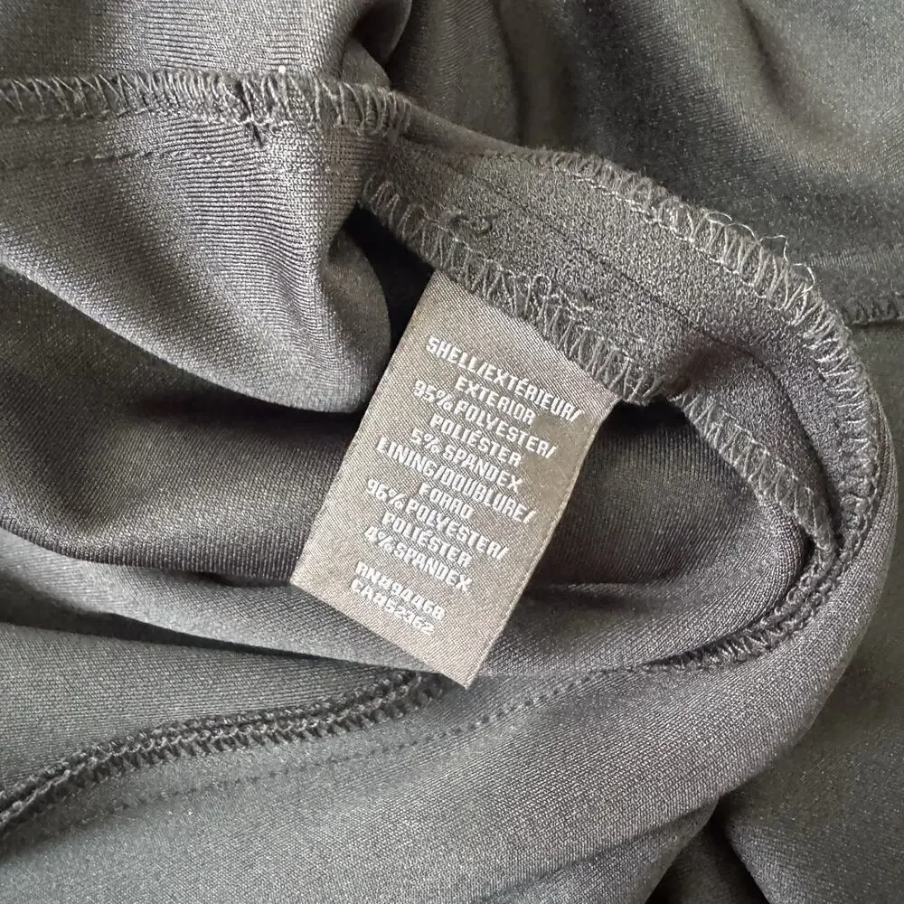 Vera Wang Lavender Formal Maxi Dress 8 Black LBD Y2K Goth Whimsigoth Polyester - Picture 7 of 14